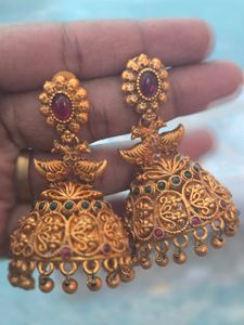 Gorgeous matt finish Jhumka Earrings