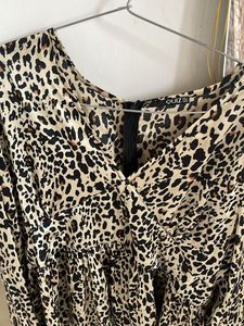 Leopard Print Top- Worn Only Once