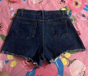 High Waist Denim Shorts
