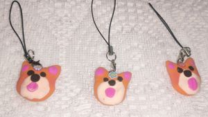 Handcrafted Clay Phone And Bag Charms