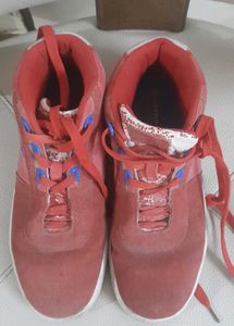 Red Casual Shoes