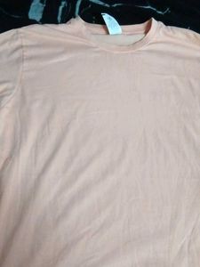 Peach Casual T-Shirt