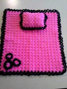Handmade Pink Blanket Set