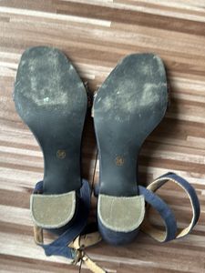 Anouk Blue Heeled Sandals