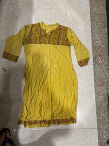 Rangeelo Rajasthani Yellow  Kurti