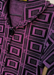 Geometric Print Cardigan 🧥