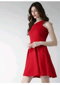 Western ❤️,red dress