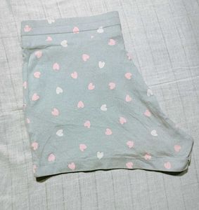 Heart Print Lounge Shorts