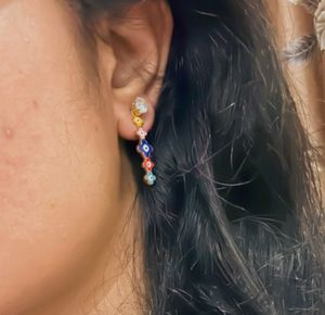Sale! Cute Korean Style Multicolour Evil-Eye Earin