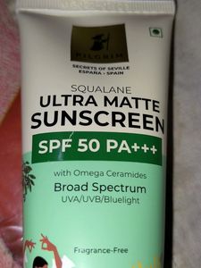 Pilgrim Squalane Ultra Matte Sunscreen SPF 50 PA+++