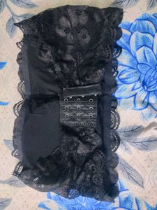 Black Lace Strapless Bra