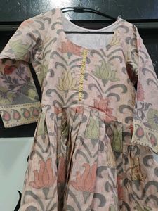 Floral Print Long Frock Anarkali