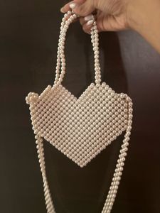 Elegant Pearl Beaded Handbag