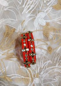 Light Red Thread Bangles ✨