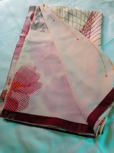 Saree With Stitched Blouse