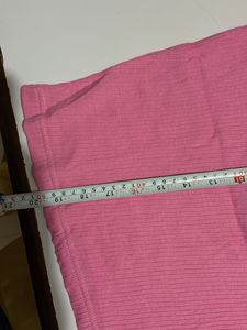 Pink Bunny Ribbed Mock Neck Top