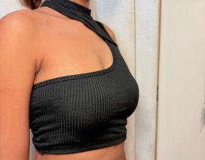 Cutout Ribbed Tank Top