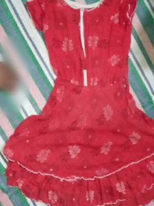 Red Floral Nighty