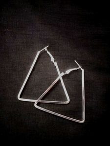 Triangle Silver Earrings