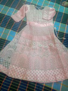 Net Chanderi Lehenga Choli And Dupatta Pattern