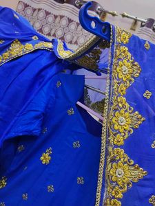 Royal Blue Embroidered Salwar Kameez