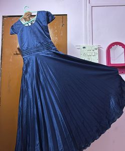 Elegant Navy Blue Maxi Dress
