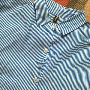 Blue Striped Long Sleeve Shirt