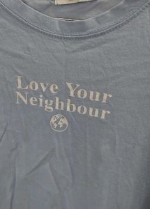 Love Your Neighbour Blue Tshirt