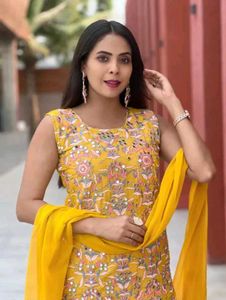 Elegant Yellow Sharara Suit
