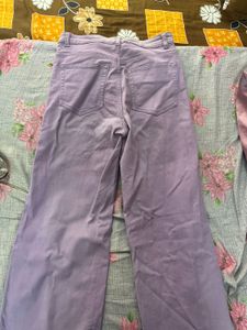 Purple Wide Leg Jeans