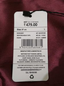 Party Sleeveless Burgundy Relaxed Fit Top