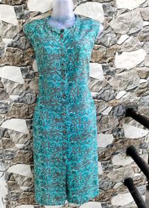 🎀Floral Printed Sleevless Kurti