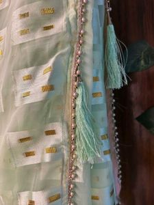 Mint Green Saree