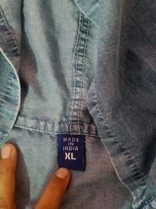 Denim Hooded Jacket