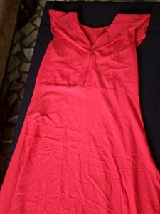 Western Dress Tomato Red Beautiful Dres
