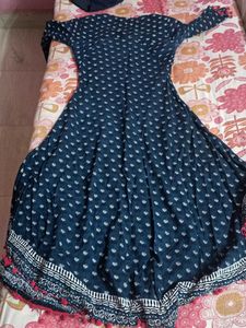 Elegant Blue Printed Kurta
