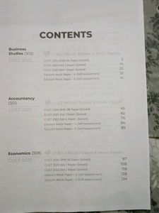 Cuet UG Commerce PYQ And Mock Paper Book