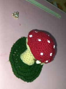 Mushroom Chrochet Jewellary Holder