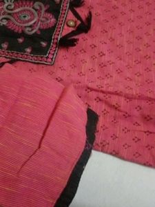 Pink Embroidered Tunic Top