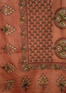 TUSSAR SILK DESIGNER SAREE WITH BLOUSE
