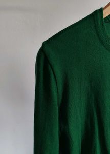 Green Button-Down Cardigan