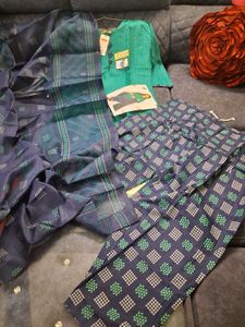 Green Printed Kurta Set