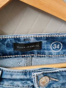 (34) Blue Straightfit Jeans