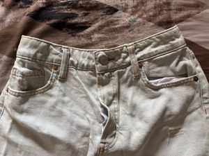 H&amp;M Ripped Denim Skirt