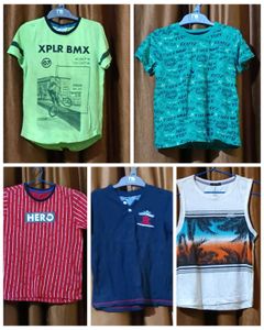 Combo Of 5  Tshirt For  To 8 Year Boys