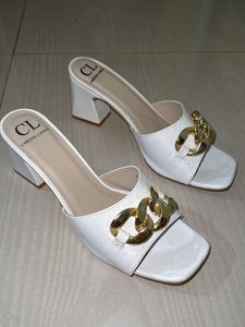 Carlton London Women Block Heels With Chain Detail