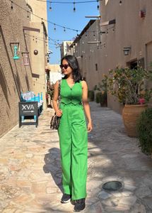 Green Crop Vest With Trouser