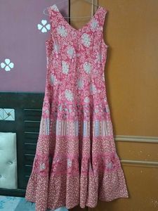 Elegant Boho Floral Cotton Dress