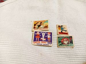 Vintage Christmas & Easter Seals Stamps