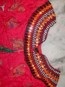 Bohemian Embroidered Red Dress